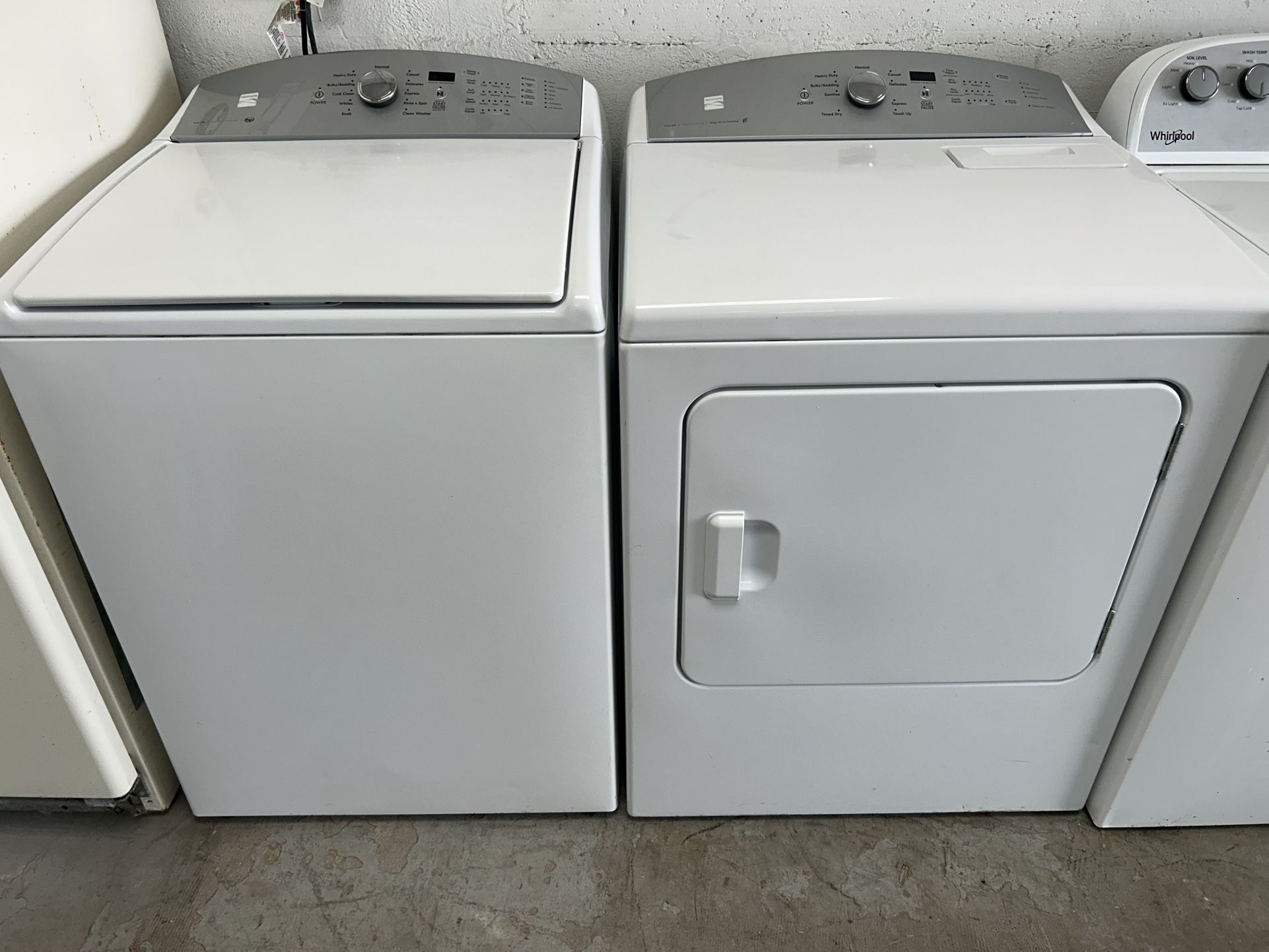 Matching Kenmore Washer Dryer Set