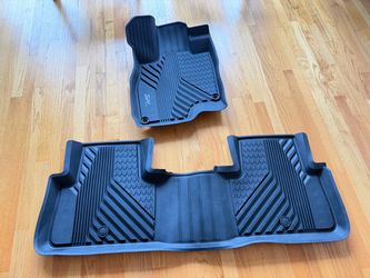 3W Floor Mats for Acura RDX 2019-2026 1st & 2nd Row Black All Weather Mats Waterproof Protection, Non-Slip, Black, Easy To Clean, Durable