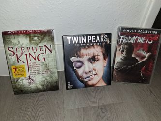 GET READY FOR HALLOWEEN MOVIE NIGHT'S  AND SCREAM!!! ALL BOX SETS FOR $100.00 TWIN PEAKS!!! IS WORTH MORE THAN THAT!!!