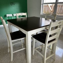 Counter Table And 4 Chairs