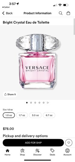 Perfume: Versace Bright Crystal
