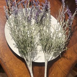 Artificial Lavender Stems Set of 2. Read Description