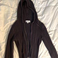 Dark Gray Fitted Sweater