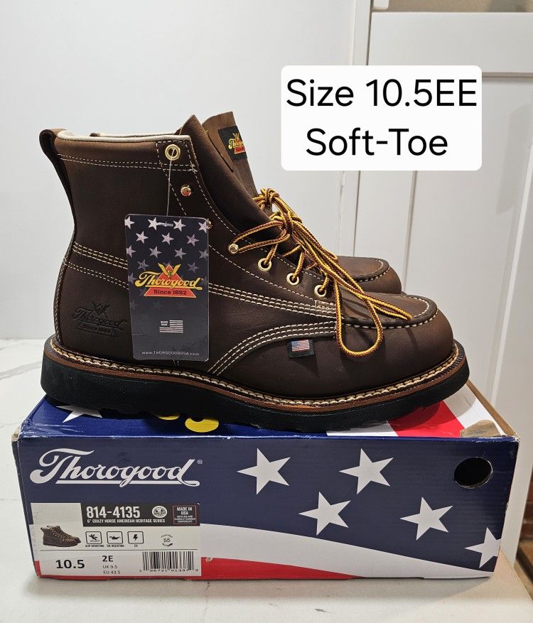 Thorogood Soft Toe Work Boots Size 10.5