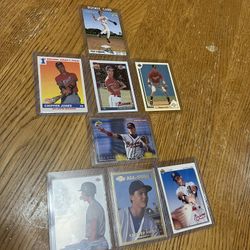MLB Chipper Jones Baseball Card Lot: Includes Rookies & Pre Pro Cards