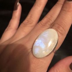 Large Moonstone Ring