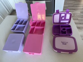 Pottery Barn Kids (Set of 4) & Bento Lunch Boxes  (Set of 2)