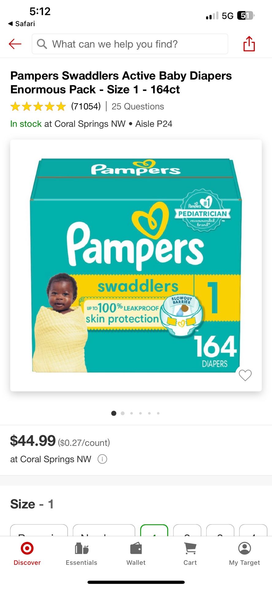 Brand New Pampers Diapers / 3 Full Boxes 