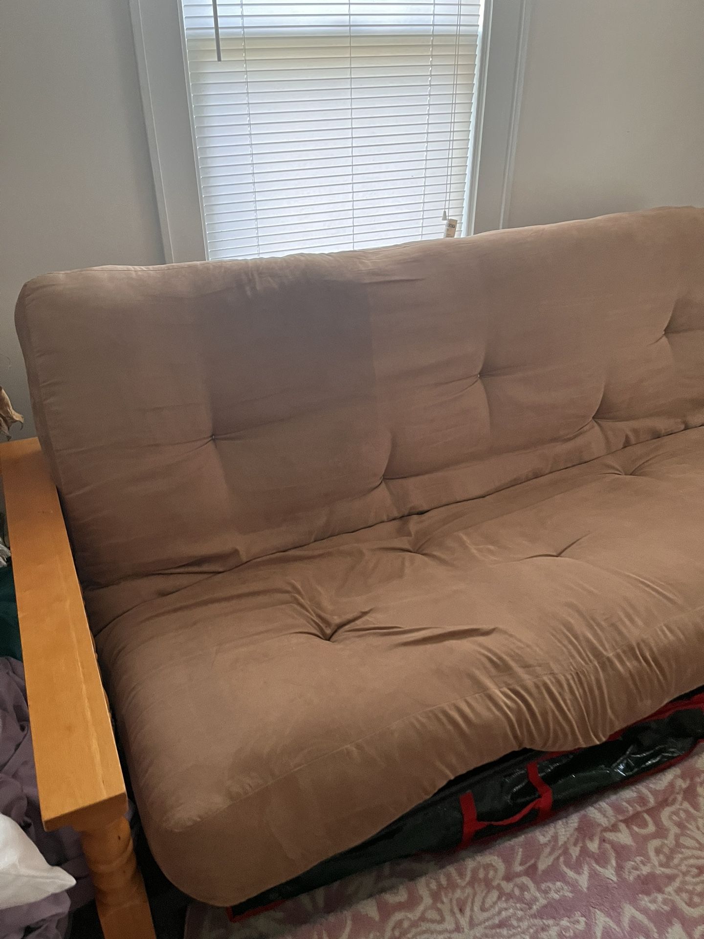 Light Pink Futon- Great Condition