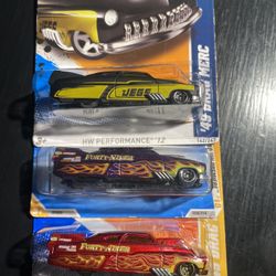 Hot Wheels ‘49 DRAG MERC  Lot Of 3 for $ 20              Released 2010-2012 Hard To Find