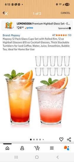 12 pcs glass cup