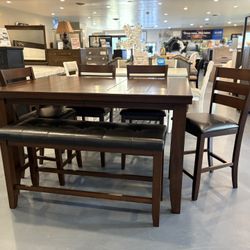 New 6PC Dining Counter Height Set 