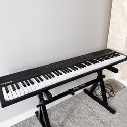Piano/Keyboard With Stand And Bench