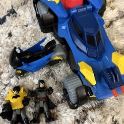Fisher-Price Imaginext DC Super Friends Batman Toy Batmobile Car, Motorcycle and Figu