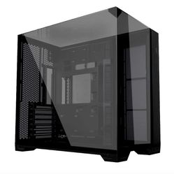 Lian 911 vision compact Black -Steel -tempered glass computer case