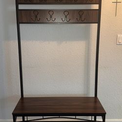 Coat Rack With Shoe Storage 