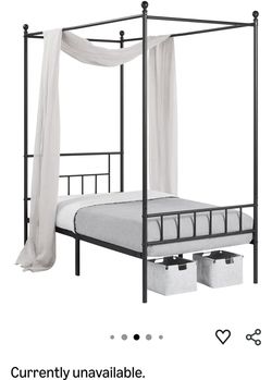 Canopy Bed with Mattress & curtains