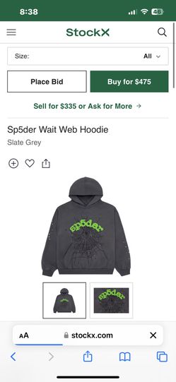 Sp5der Wait Web Hoodie