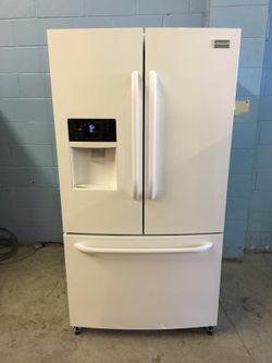 White Frigidaire French Door Refrigerator