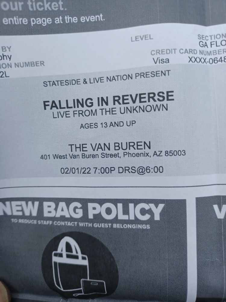 Falling In Reverse Tonight!!!!