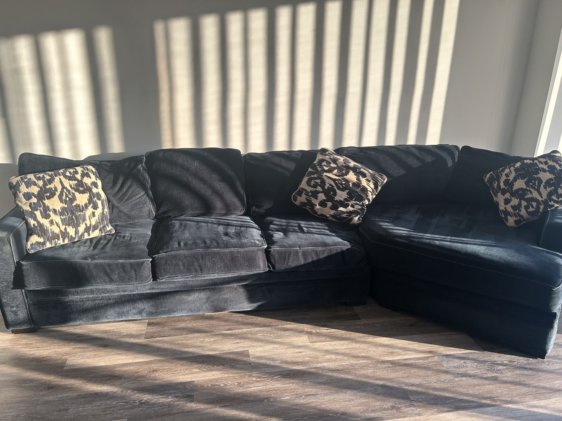 Huge Navy Blue Wrenley Couch / Sofa