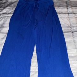 Blue sweatpants