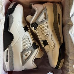 Jordan 4 White Cement Size 12