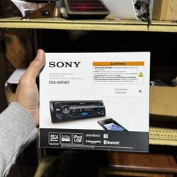 NEW Sony DSX-A415BT car stereo head unit bluetooth, single din usb