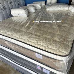 🔹Mattress pillow top Free 2 pillows 🔸12” inches 🟢Queen $199 🟡Full $180 🟠Twin $130 🔴King $299 🔵Cal king $299 ☑️Delivery available $20🚚  Pillows