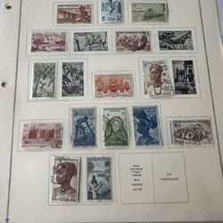 French West Africa Stamp Group Of 60 