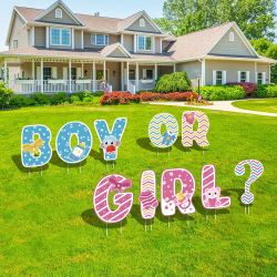 Gender Reveal Yard Sign 