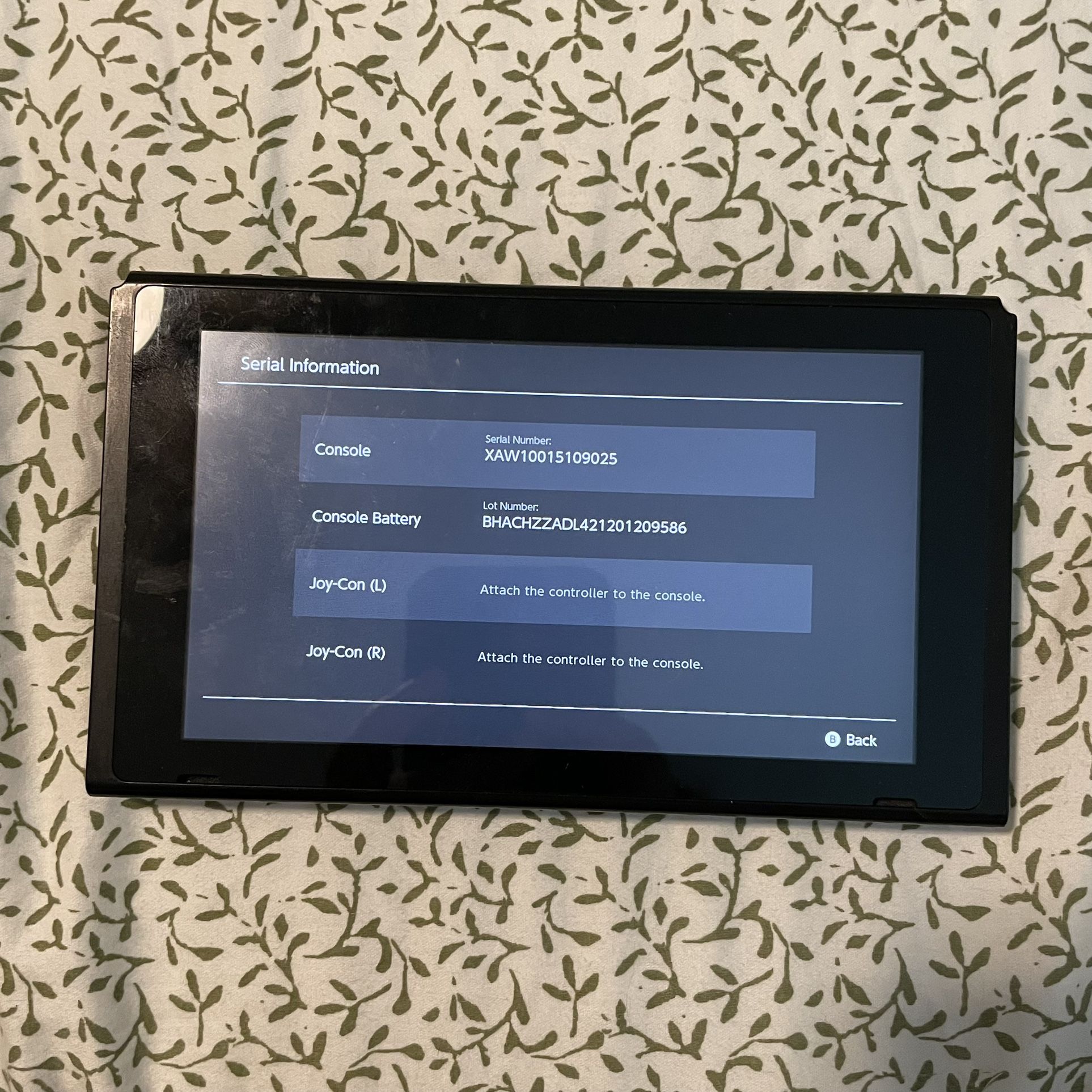 UNPATCHED hackable nintendo switch low serial number