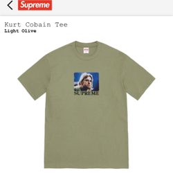 Supreme Kurt Kobain Tee Light Olive Sz L