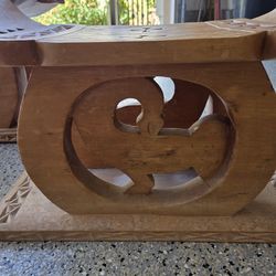 Solid Wood Accent Stools 