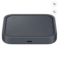 Samsung 15W Wireless Charger, Portable Charger w/ USB Type C Included, Dark Gray
