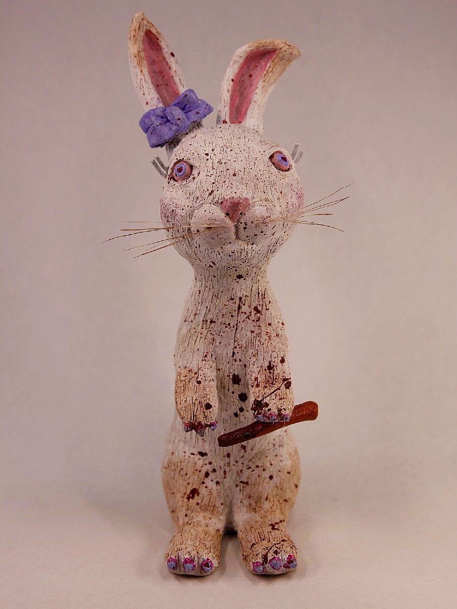 Collectible Art Doll Desk Friend, Bad Intentions Bun