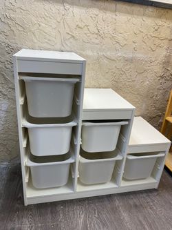 IKEA TROFAST TOY STORAGE WITH BINS - Local Delivery for a Fee - See My Other Items😎