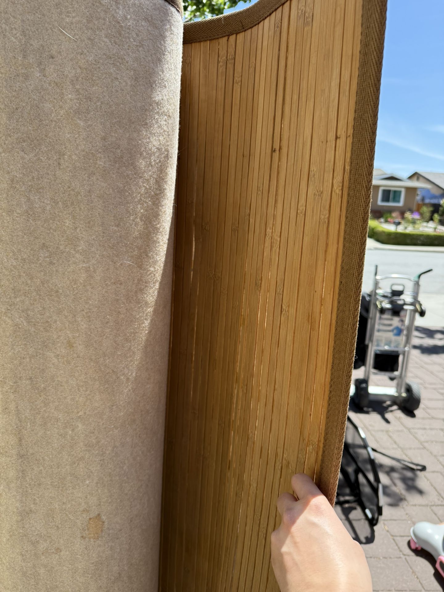 Bamboo/wood Indoor Rug