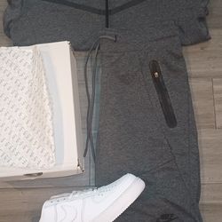 Grey Nike Tech Short Set