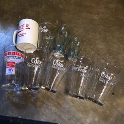 Vintage Coca Cola Glasses Set