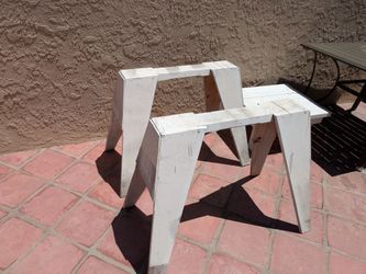 Used wooden sawhorses 2x for sale. Solid