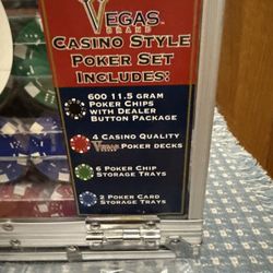 Poker Chip Case Casino Acrylic Carrier 6 Chip Rack Trays 600