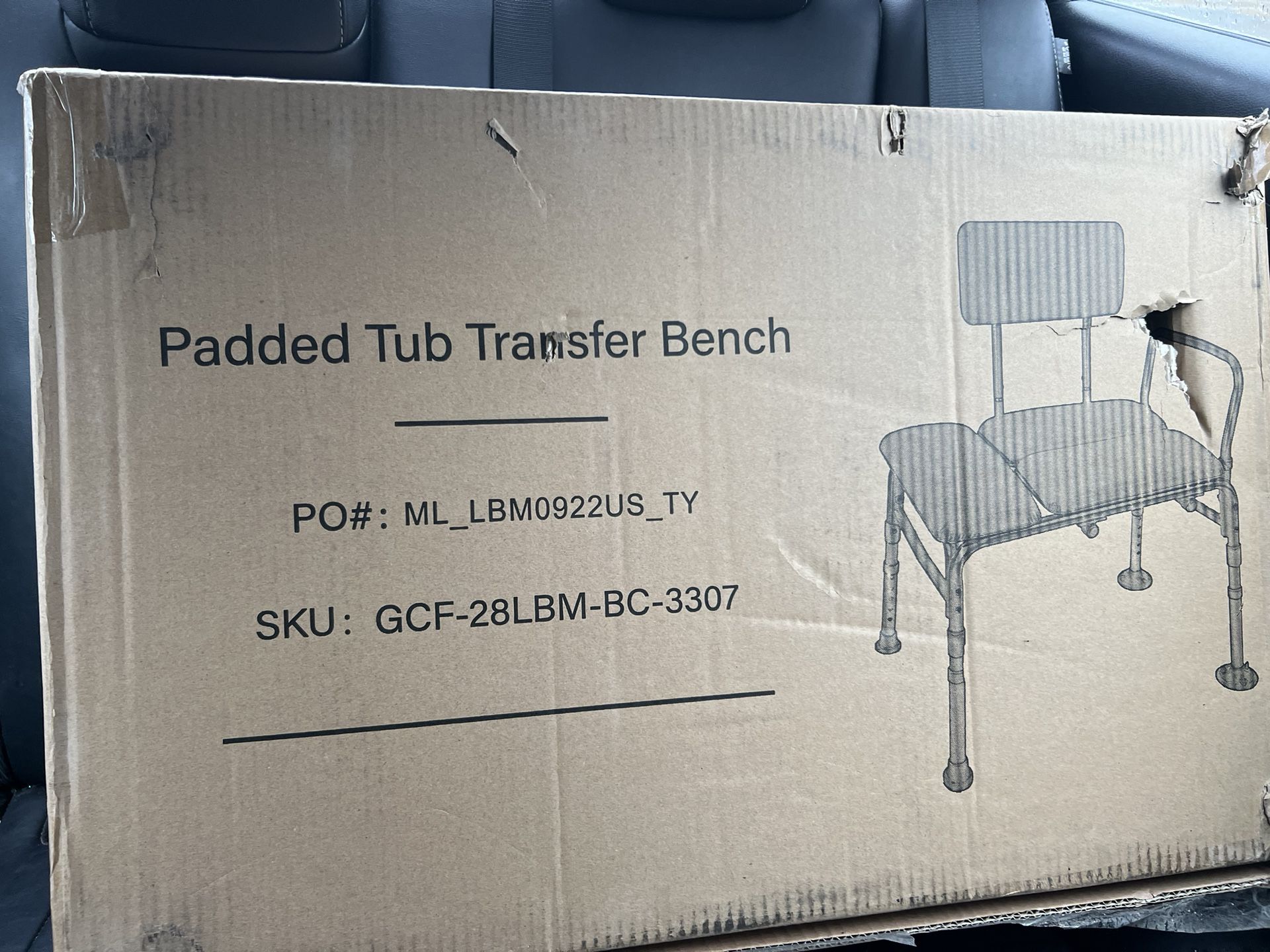 Padded Tub Transfer Bench
