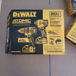 DEWALT DCK278C2 2-Tool Combo Kit - 20V MAX Drill Driver & Impact Driver Kit New