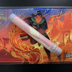 Disney Lorcana Challenge Mulan - Charging Ahead Foil Playmat DLC Exclusive UNOPENED