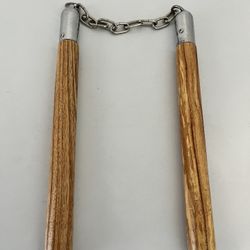 Wooden Nunchaku with 7-Inch Chain 
