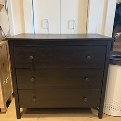 IKEA 3 Drawer Dresser Black