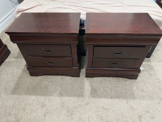 Real cherry wood night stand and dresser