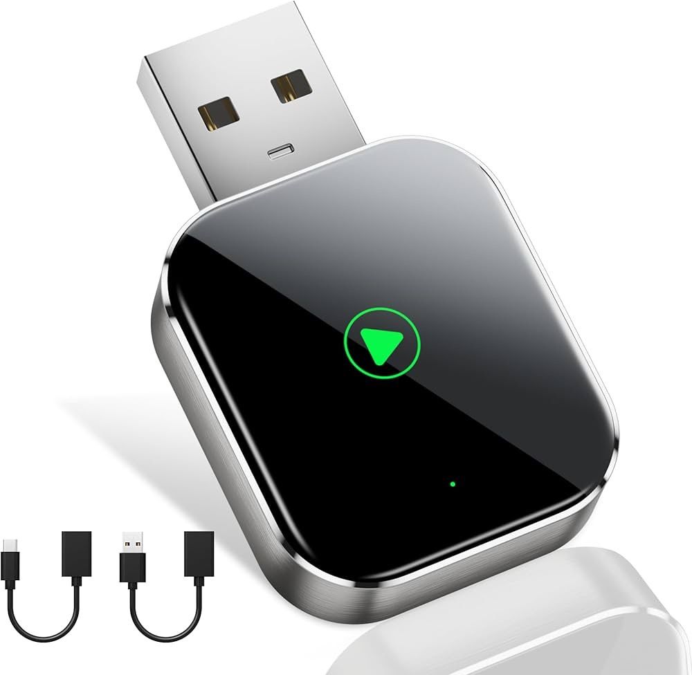 Mini CarPlay Wireless Adapter for Apple iPhone - Converts Wired to Wireless CarPlay Adapter, CarPlay Dongle Stick for Apple Wired CarPlay Cars & for i