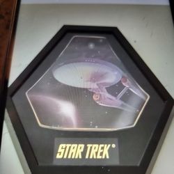 Star Trek Plate New But Vintage Perfect Heavy  In Case